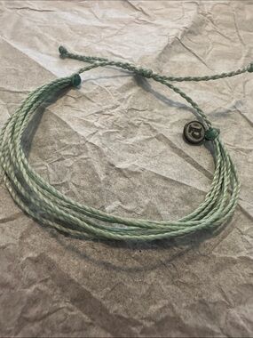 NWOT Pura Vida Adjustable Mint Green Multi-String Cord Bracelet